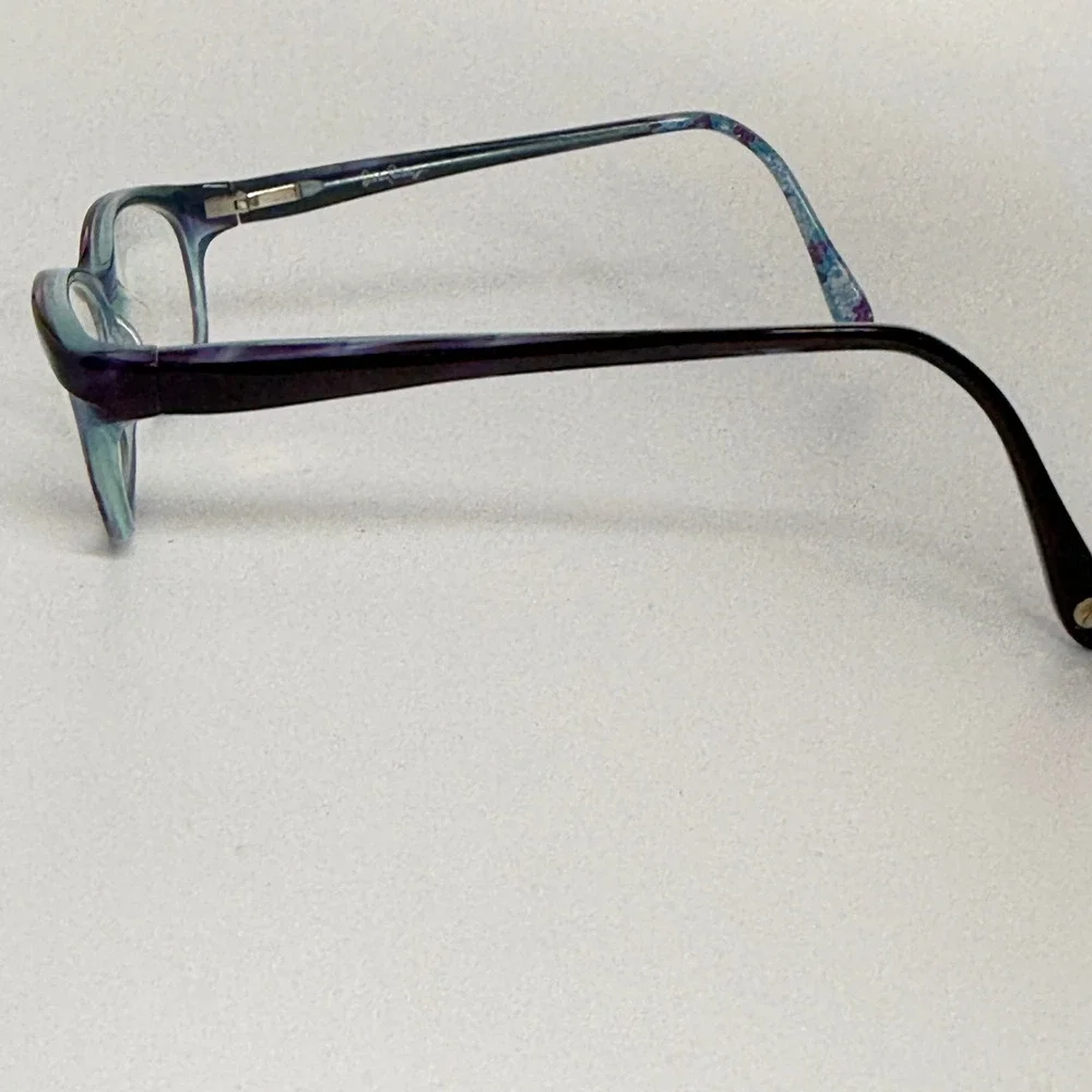 Lilly Pulitzer Clotilde Eyeglasses Purple Teal Marble‎ 52-16-135 PU 22192